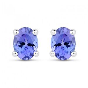 Beautiful Solid 14K WG Tanzanite Earrings